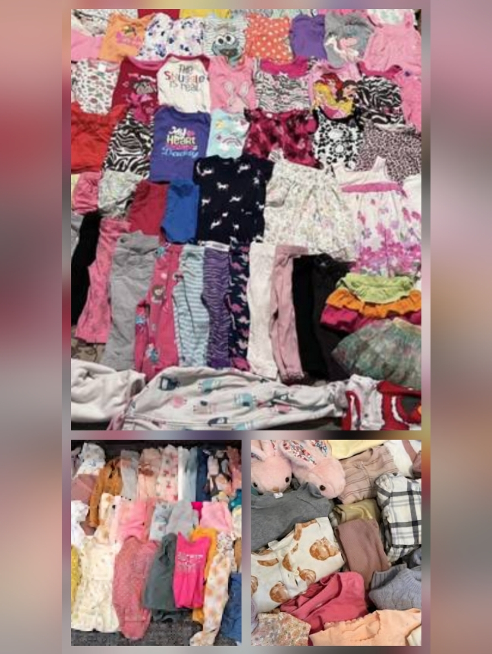 24 Piece 12 Month Baby Girls Random Clothes Lot bundle 20 Used 4 NWT